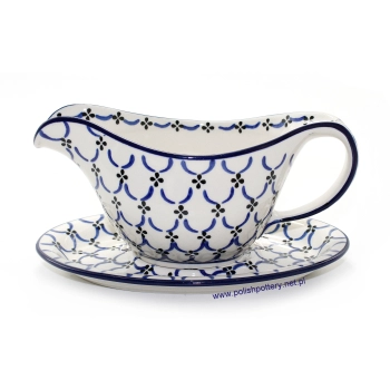 Sosjerka 0,6L z podstawką dek. 27X Koronka